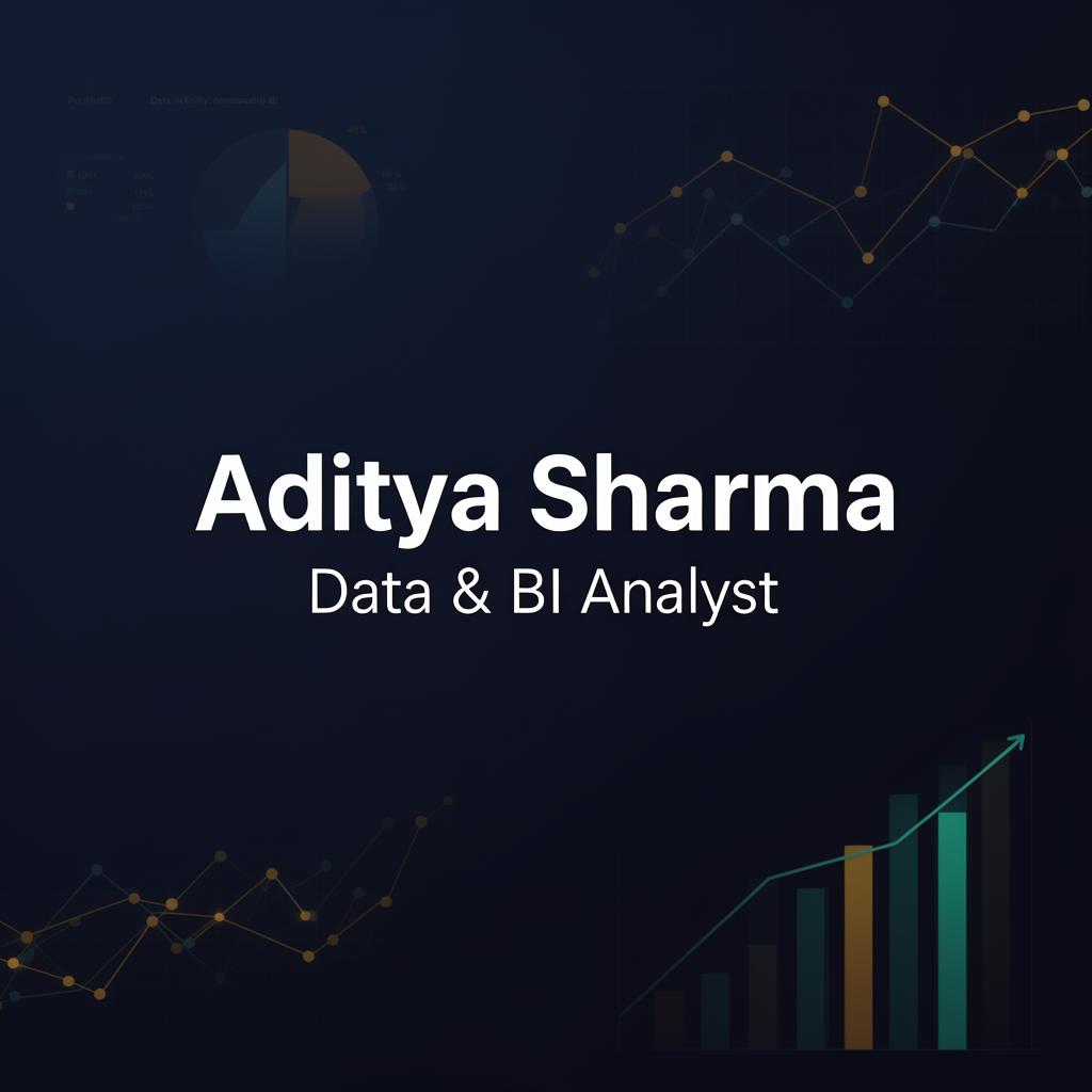 Aditya Sharma | Data & BI Analyst | Professional Portfolio